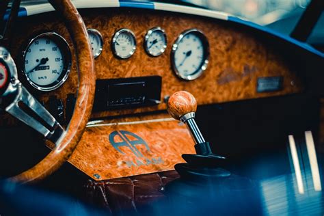 Interior of a Vintage Car · Free Stock Photo