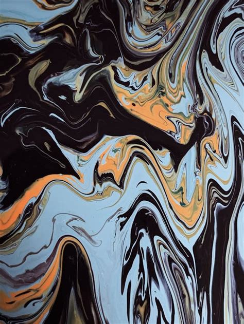 Orange Abstract Painting · Free Stock Photo