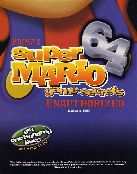 Super Mario 64 Game Secrets Unauthorized - Prima Games - Retromags Community