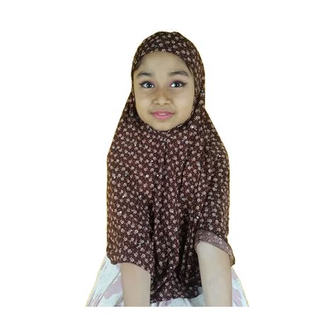 Dubai Cherry Hijab For Girls - Coffee - hijab_coffee_6-10