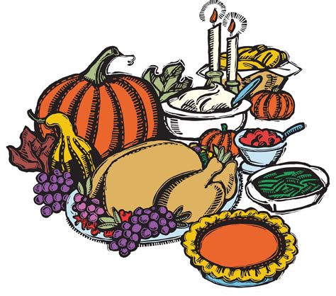 Thanksgiving Feast Clipart | Free download on ClipArtMag