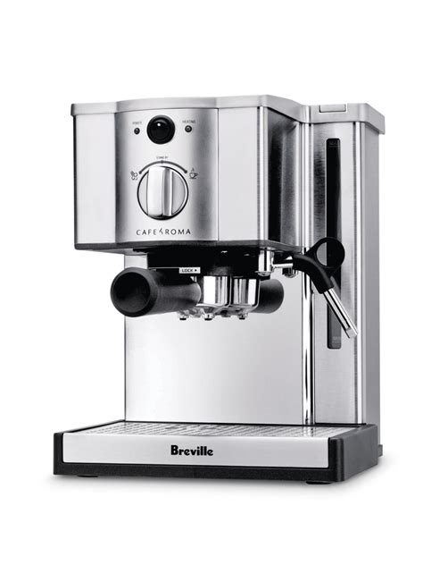 Breville Cafe Roma Espresso Maker/Machine, 15-Bar Pump, Stainless Steel ...