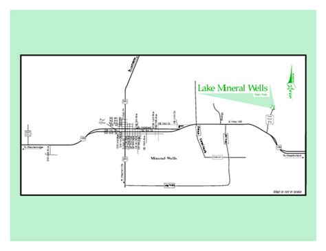 Lake Mineral Wells Texas State Park Map - Lake Mineral Wells Texas • mappery