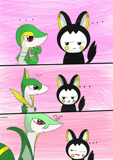 snivy_Evolution_and_emolga by hoyeechun on DeviantArt