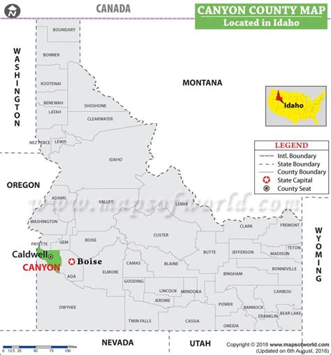 Canyon County Idaho Map