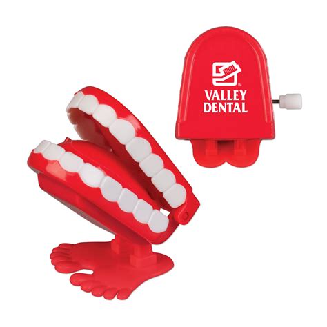 Chattering Teeth Wind Up Toy - Show Your Logo