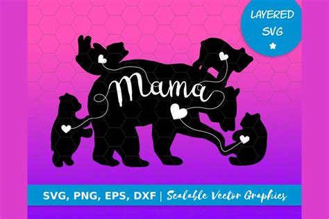 MAMA BEAR and cubs SVG