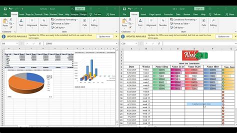 How to make An automatic Accounting contribution with pivot Table - YouTube