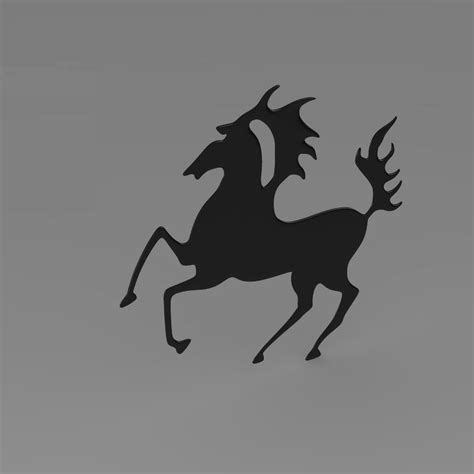 Porsche Horse logo 3D Model .max .obj .3ds .fbx .c4d .lwo .lw .lws - CGTrader.com