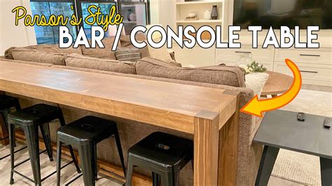 Diy Sofa Bar Table | Brokeasshome.com