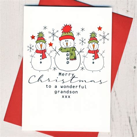 grandson christmas card