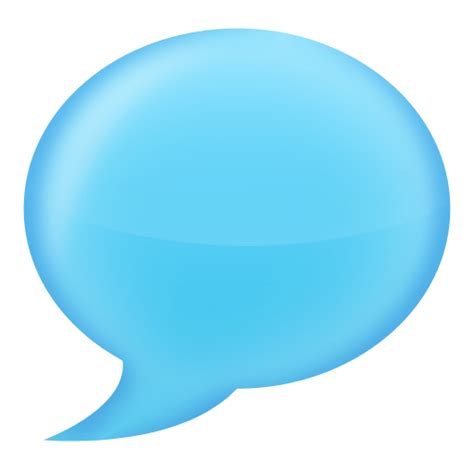 Chat Bubble Blue transparent PNG - StickPNG