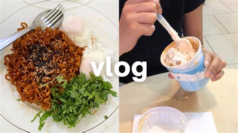 asmr vlog ♡ Korean food cravings. Reese's McFlurry. Weekly diaries | life in uae - YouTube