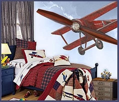 15 Cool Airplane Themed Bedroom Ideas for Boys | Airplane boys room, Airplane kids room ...