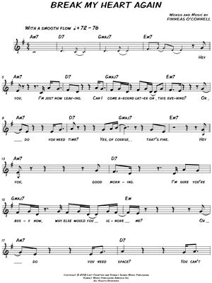 Break My Heart Again Sheet Music to download and print