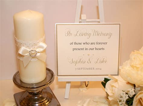 Memory candle wedding, Memorial candle, Wedding memorial