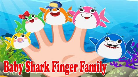 Baby Shark Finger Family | Nursery Rhymes & Animal Baby Songs for Kids | Baby songs, Kids ...