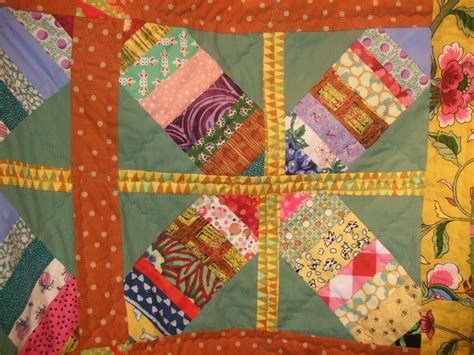 O'Quilts: Green "X" block quilt