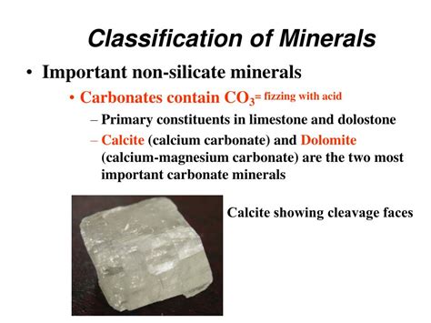 PPT - Classification of Minerals PowerPoint Presentation, free download - ID:5979305