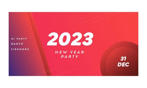 abstract 2023 new year party banner background 12245892 Vector Art at Vecteezy