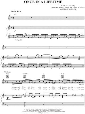 "Once in a Lifetime" Sheet Music - 4 Arrangements Available Instantly ...