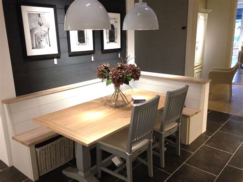 Neptune, bench, table, chairs, wall colour, pictures and light pendants. | Dining room table ...