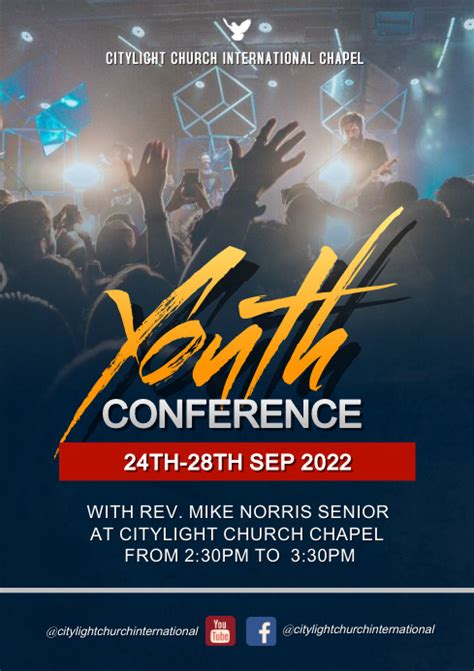 youth conference flyer template design | PosterMyWall