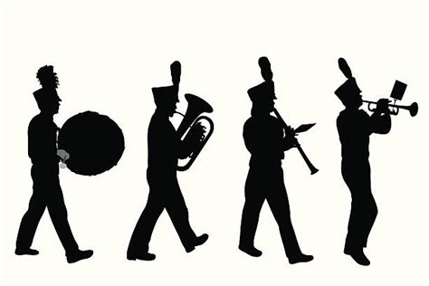 Marching Band Clip Art, Vector Images & Illustrations - iStock