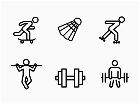 sport animated icons by Aleksey Chizhikov for Icons8 on Dribbble