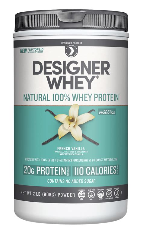 Designer Protein 100% Whey Protein Powder, French Vanilla, 20g Protein, 2 Lb - Walmart.com ...