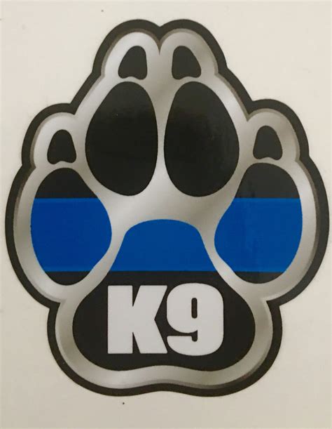 Thin Blue Line K9 Paw Decal / Sticker – The Thin Blue Line Canada