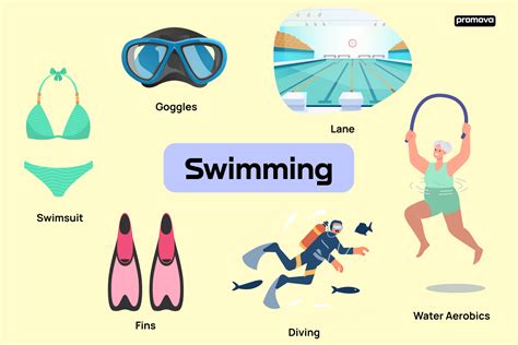 English Vocabulary For Swimming Styles And Equipment