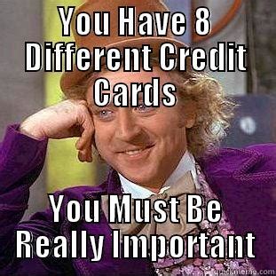 Credit Card wonka - quickmeme