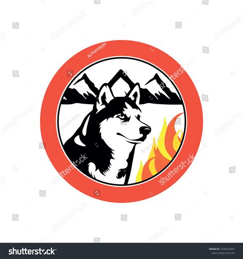 Dog Illustration Black White Mascot Logo Stock Vector (Royalty Free ...