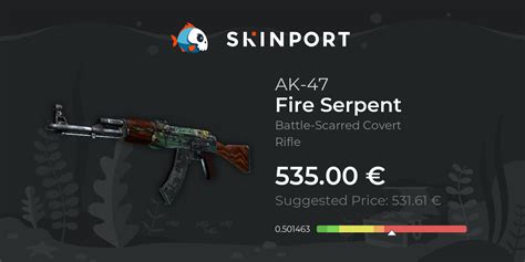 AK-47 | Fire Serpent (Battle-Scarred) - CS2 - Skinport