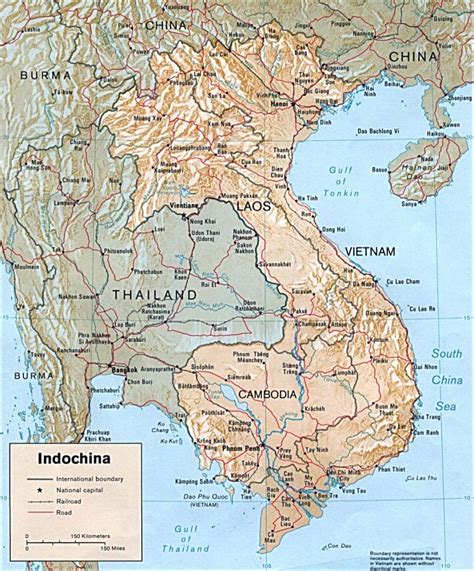 Detailed Map Of Indochina