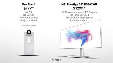 Display maker MSI mocks Apple's $999 Pro display stand - 9to5Mac