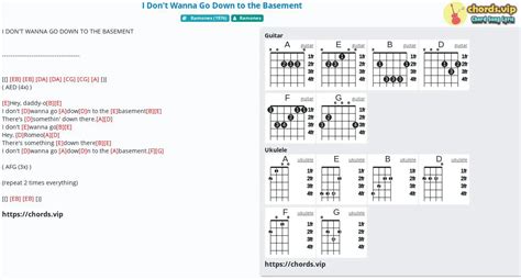 Chord: I Don't Wanna Go Down to the Basement - tab, song lyric, sheet ...