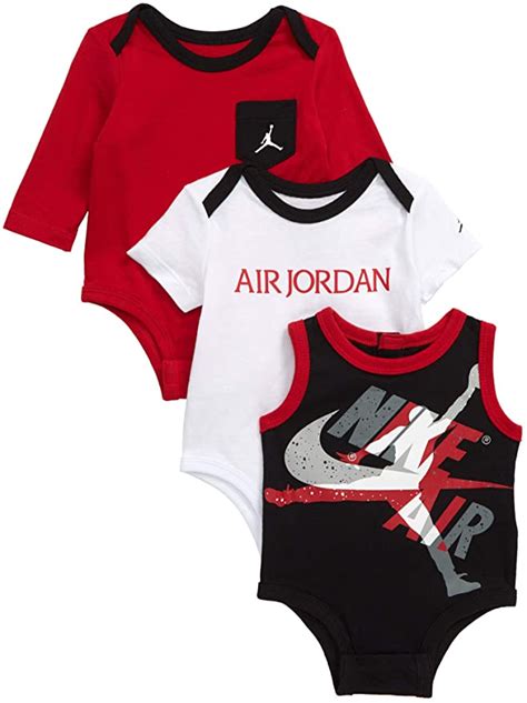 Nike Baby Jordan Jumpman Bodysuits 3 Pack | Baby jordans boy, Baby ...