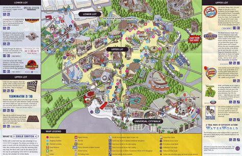 Map Of Universal City Walk, Universal Studios, Islands Of Adventure - Universal Studios ...