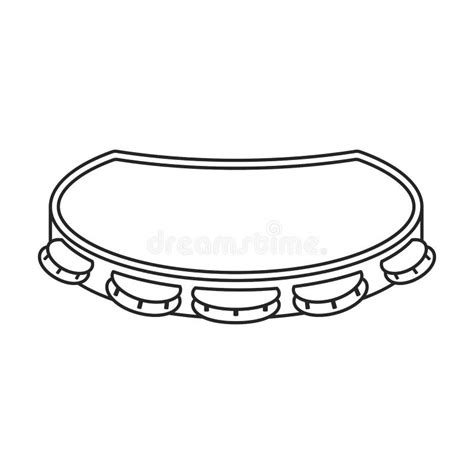 Isolated Tambourine Outline Stock Illustrations – 1,385 Isolated Tambourine Outline Stock ...