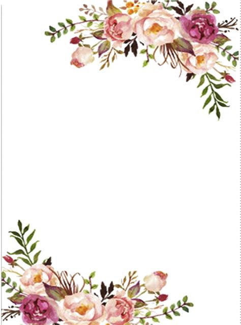 Find hd free Pin By Marinda - Wedding Floral Border Png. Download it ...