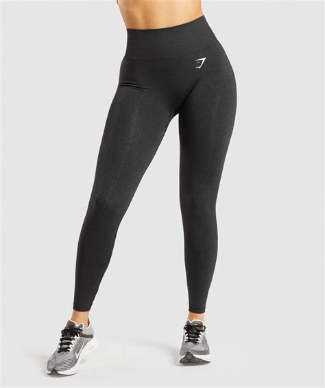 Gymshark Vital Seamless 2.0 Leggings - Black Marl | Seamless leggings ...