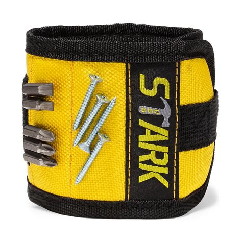 Stark 3-3/4 in. Magnetic Wristband Tool Belt Adjust w/ Strong Magnets ...