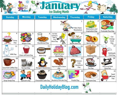 Monthly Holidays Calendars to Upload! - Daily Holiday Blog | Holiday calendar, National holiday ...