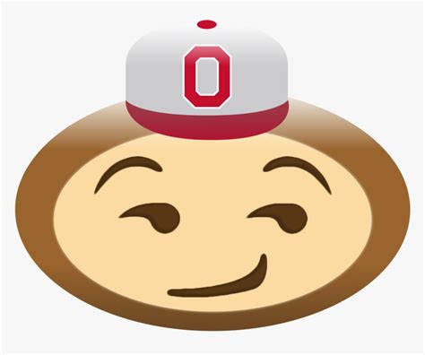 Ohio State Buckeyes Emoji - Smiley, HD Png Download - kindpng