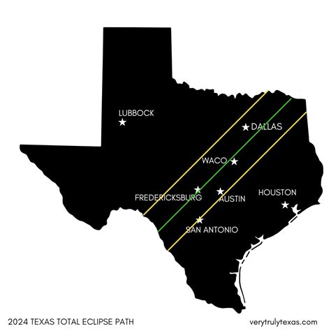 2024 Eclipse Path Texas (where to watch + a map!) - VERY TRULY TEXAS