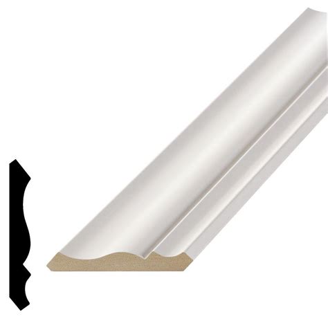 Alexandria Moulding LWM 49 1/2 in. x 3-5/8 in. Primed MDF Crown Moulding-07049-96192C - The Home ...