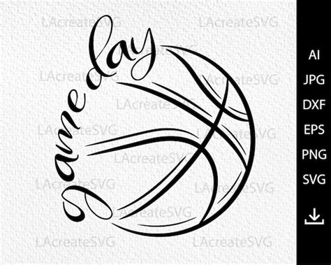 Basketball Svg Cut File Game Day Basketball Basketball Mom T - Etsy