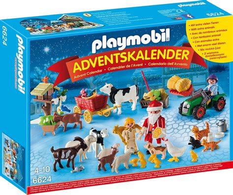 PLAYMOBIL 6624 - Adventskalender - Weihnacht auf dem Bauernhof: Amazon ...